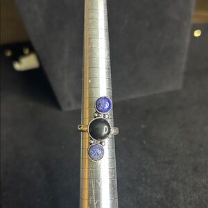 Black and Blue Stone Ring